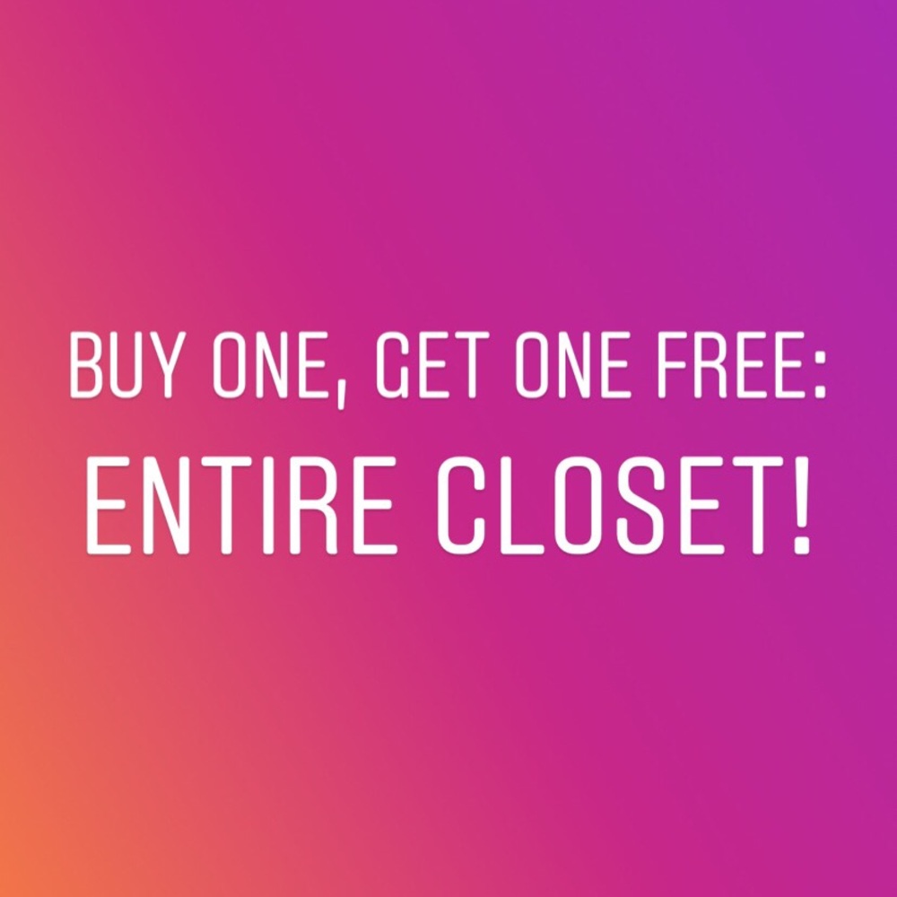 Closet Sale